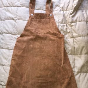 NWOT Gingerbread Overall Dress
